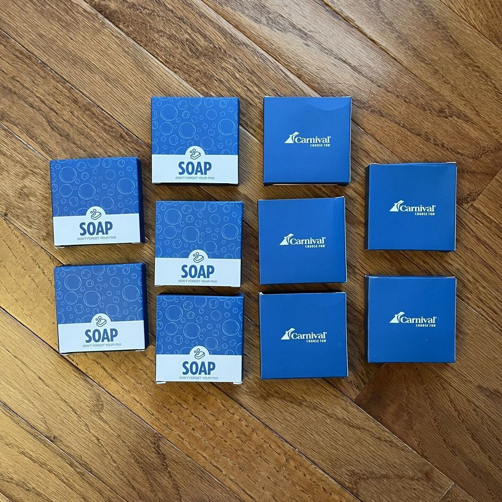 Lot of FIVE Carnival Cruise Line Bar Soaps - NIB